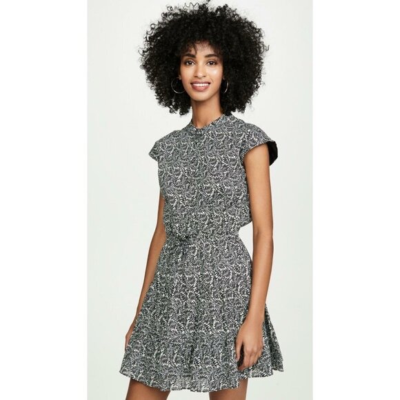 Rebecca Minkoff Dresses & Skirts - Rebecca Minkoff Women's Ollie Botanical Print Mini Dress Black Multi Siz…